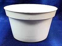 6" White Pan Pot